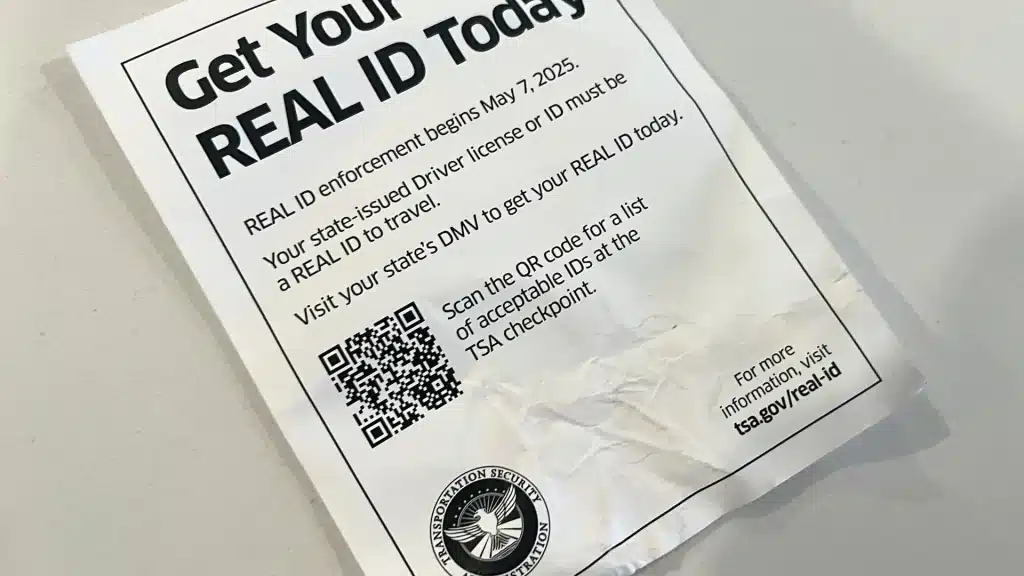 On May 7, 2025, travelers must present a document compliant with REAL ID regulations to board domestic flights at airports across the country.