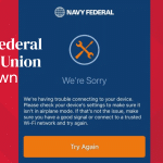 Navy Federal Credit Union Down